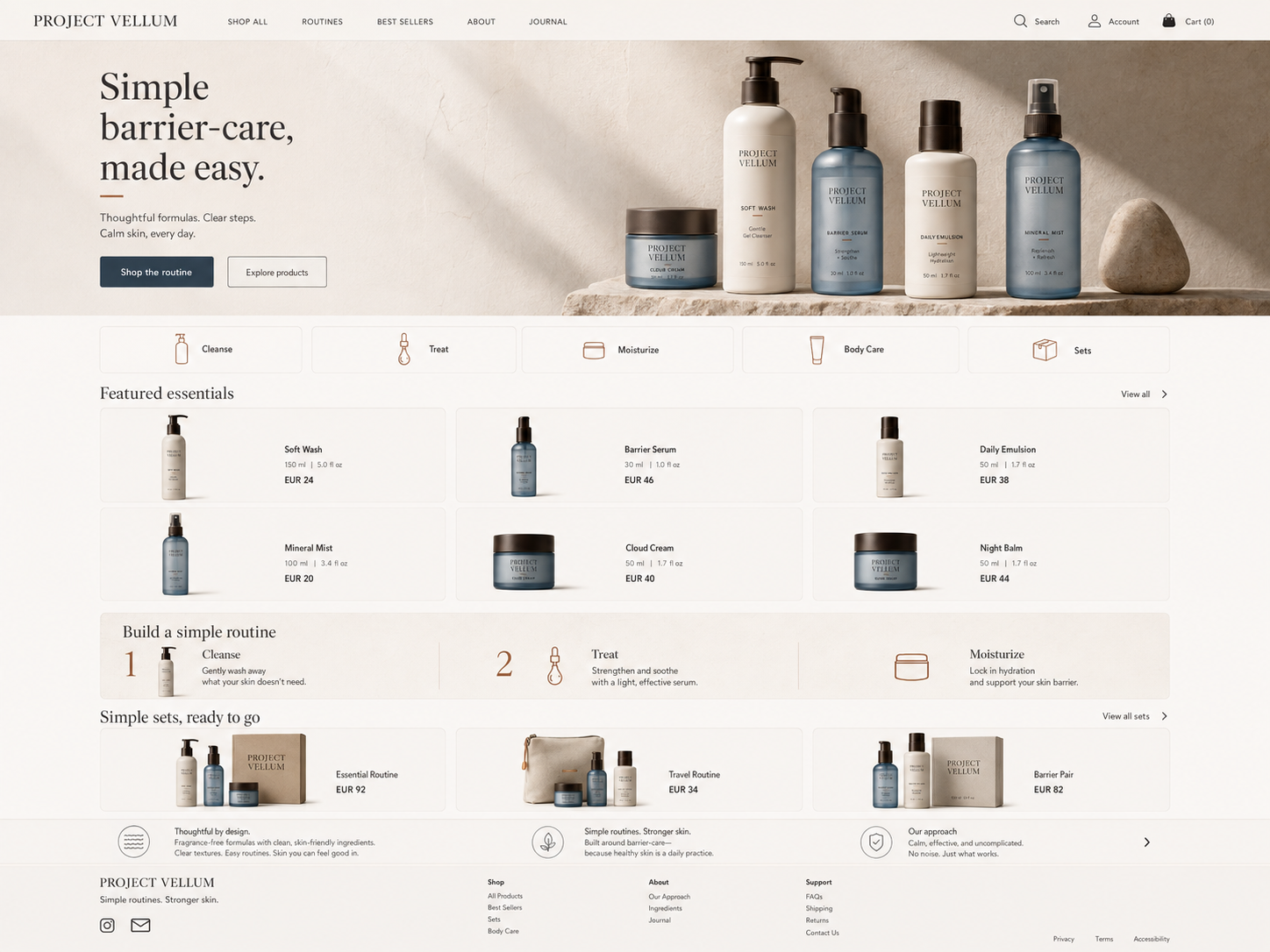 Project Vellum desktop storefront demonstration